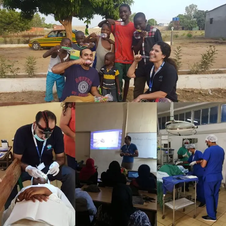 Usama Riaz, BDS Dental Surgery graduate, visiting The Gambia and Uganda, as part of the Humanity First project.