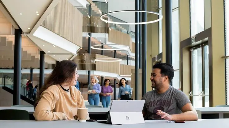 Students relaxing in the Student Centre