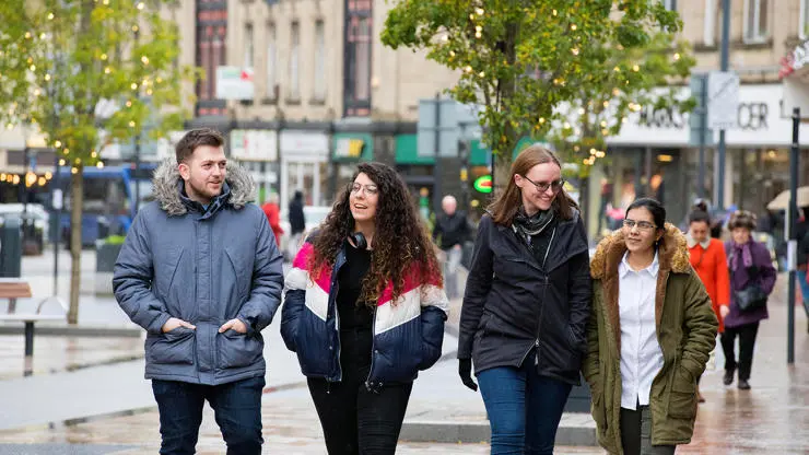 Out and about in Burnley town centre.