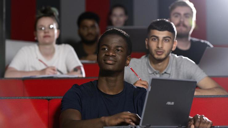 Spacious lecture theatres at Victoria Mill.