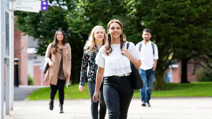 Students on campus