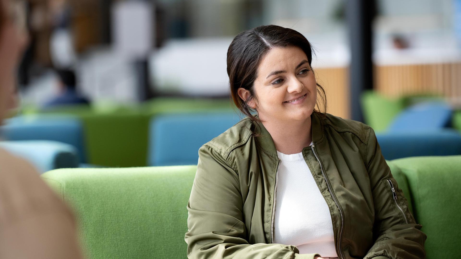 Photo of Kayleigh Atkinson in Student Centre