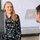 student talking to person