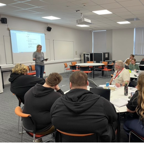 Alison Hunt, TV Continuing Drama Script Editor delivers a script editing and story researcher workshop to final year BA (Hons) Screenwriting with Film, Television & Radio and MA Scriptwriting  students.