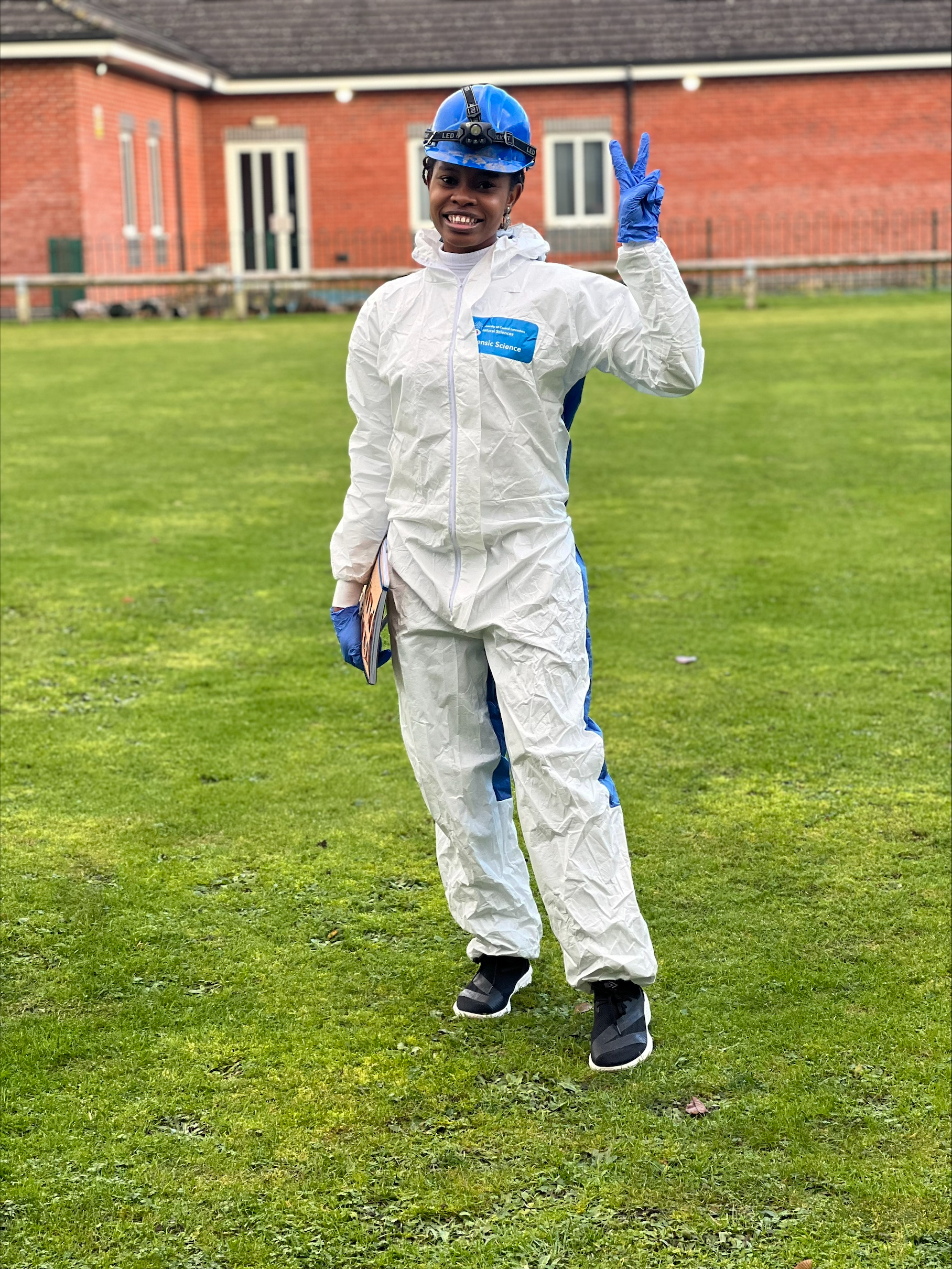 Favour, international student from Nigeria studying Forensic Science and Crime Scene Investigation MSc