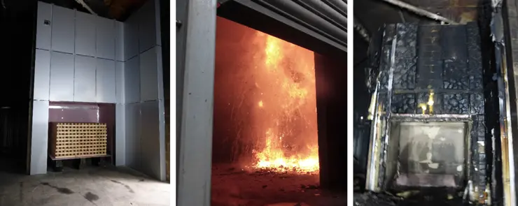 Rainscreen facades (PIR and ACM PE) tested on reduced height BS 8414 wall for fire growth and smoke toxicity