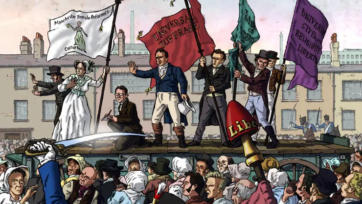 Peterloo cartoon. Credit: Polyp