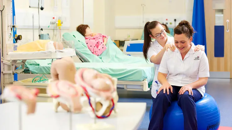 Student Midwife in practical class