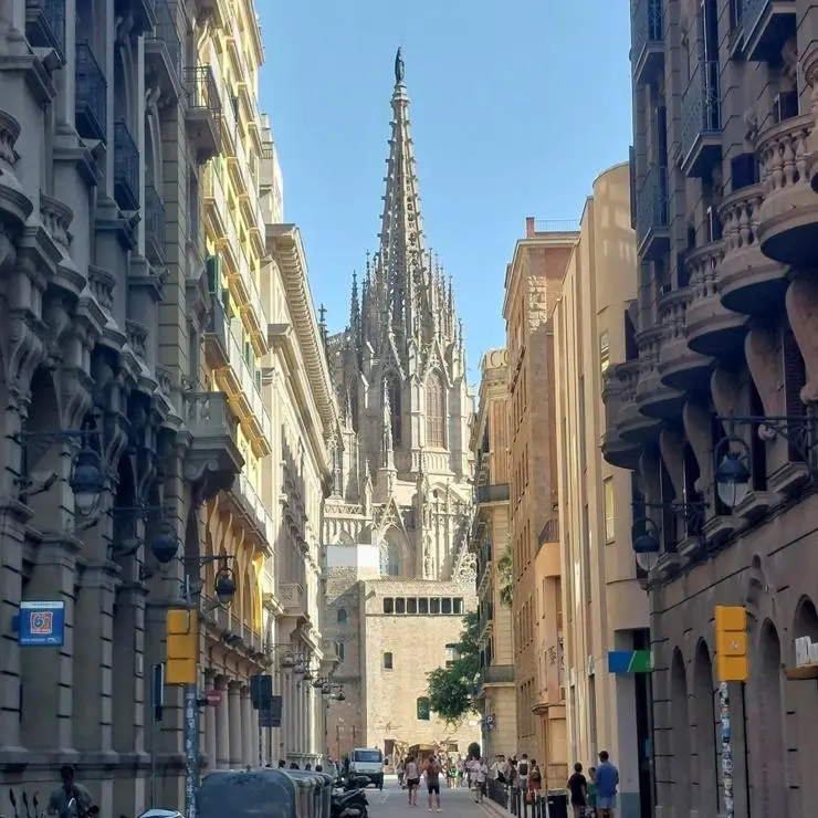 Cathedral views on Lois' commute to work