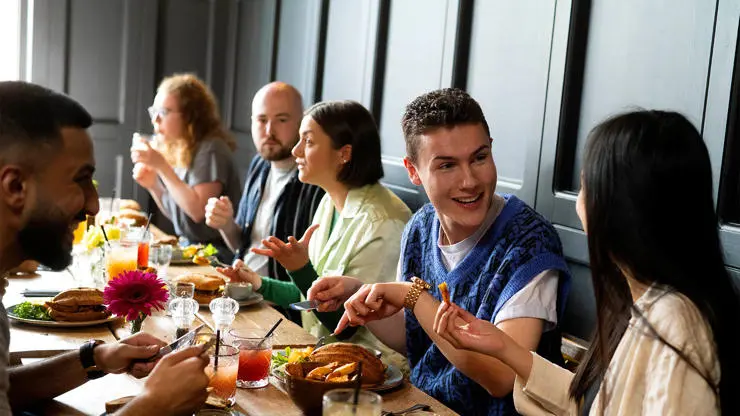 Lots of societies also host social events like meals out.