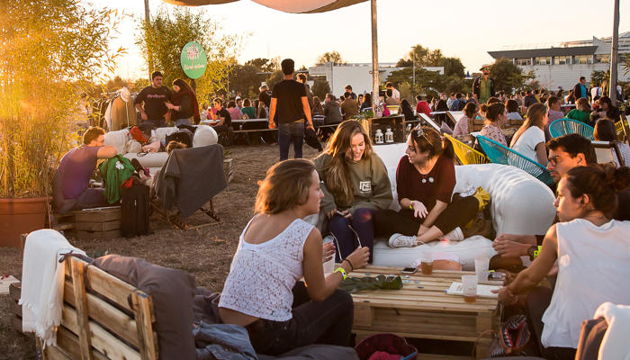 A garden party at La Rochelle Universitie.