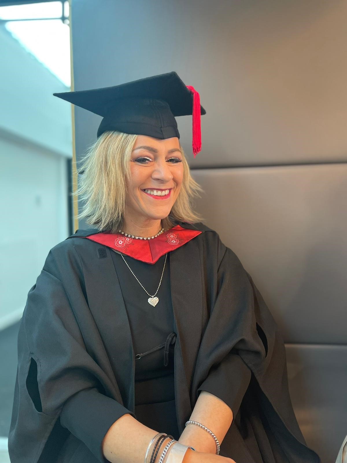 student in graduation gown and cap