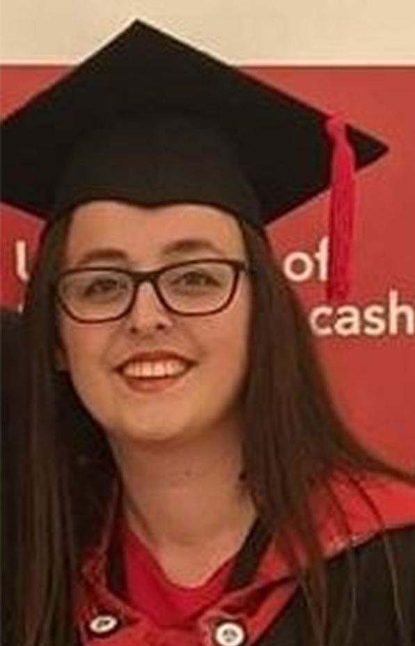 Headshot of Abigail Allen in graduation cap and gown