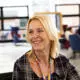 Suzanne Juniper UCLan staff member in shared space.