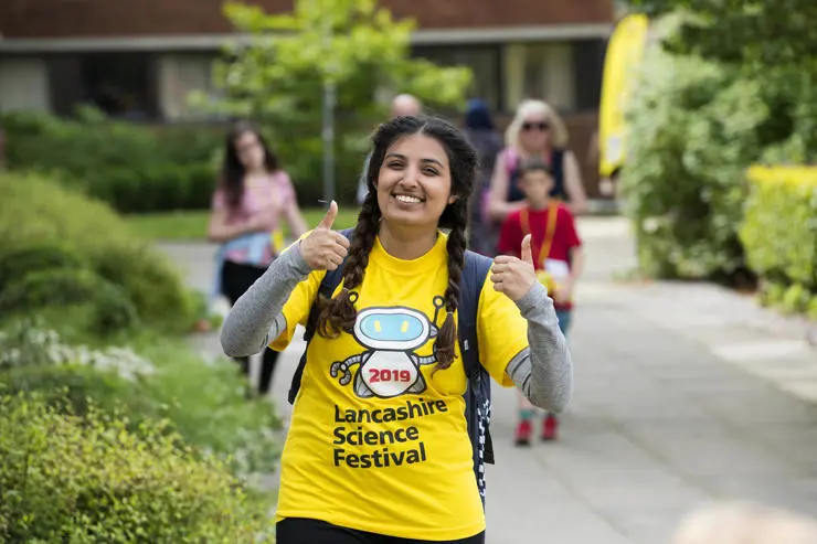 A Lancashire Science Festival volunteer