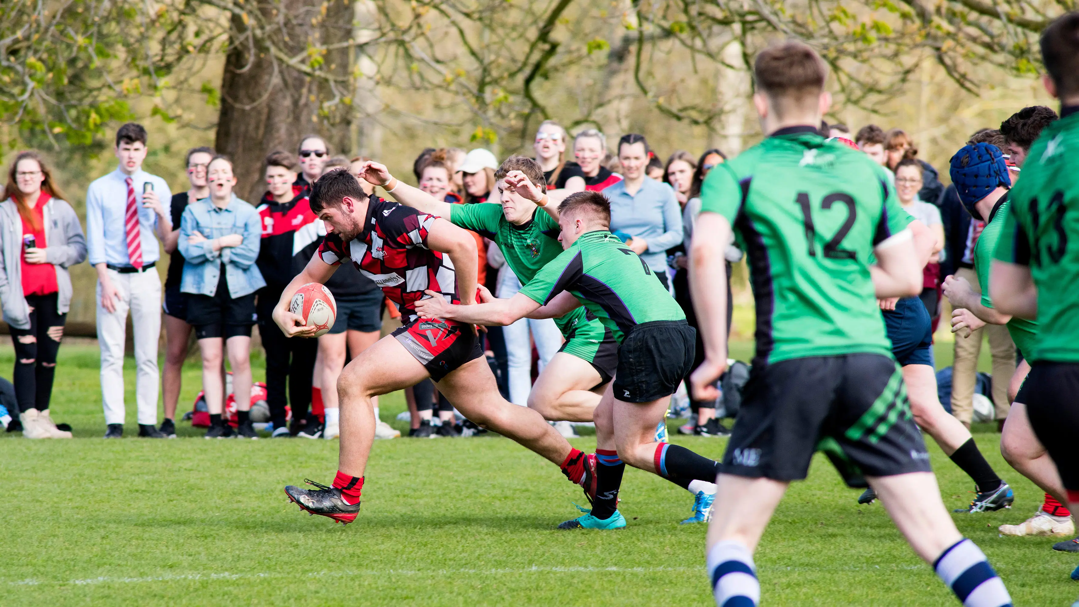 Men's rugby match at the UCLan Sports Arena
