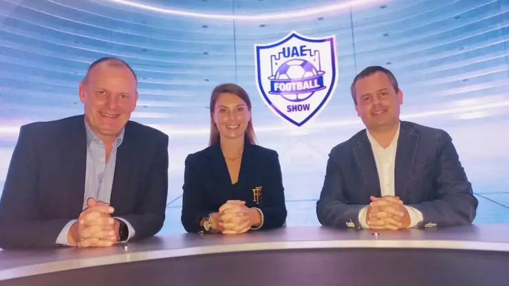 Amy Gillingham at the UAE Football Show 