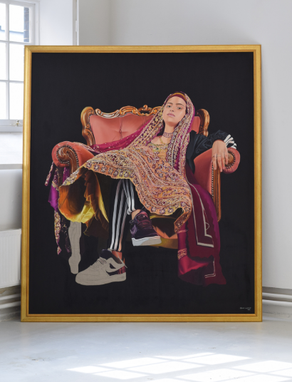 A portrait from Azraa's 'Unapologetic' exhibition