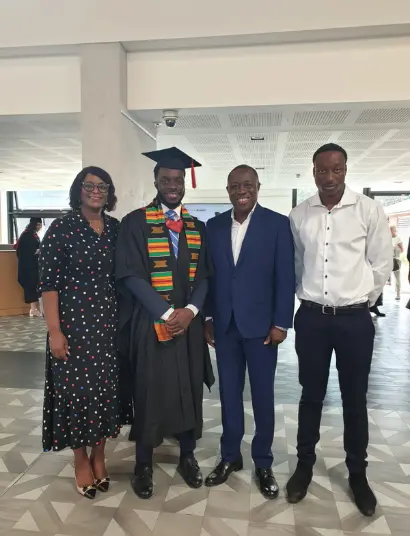 Jesse Asamoah, BSc (Hons) Sport & Exercise Psychology graduate