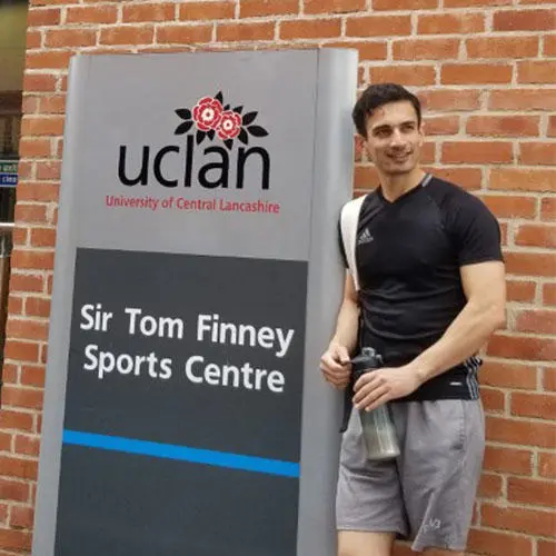 Manoochehr Teimoorifar outside Sir Tom Finney Sports Centre