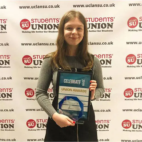 Gemma Nettle, awarded Media Newcomer of the Year and Cross Platform Volunteer. TEST