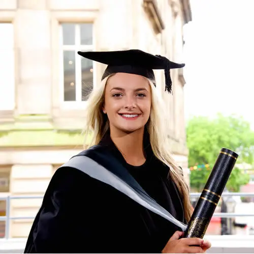 New graduate Becky Millyard who has graduated and landed a position as a police officer.