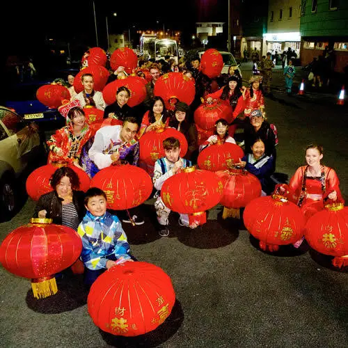 Nearly 50 international students and staff took part in the Procession of Light