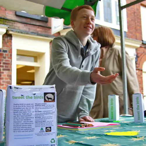 The students also sell their products at trade fairs
