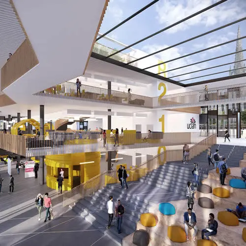 Design concept for the inside of the gateway building