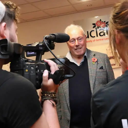 Bond director John Glen at the official opening