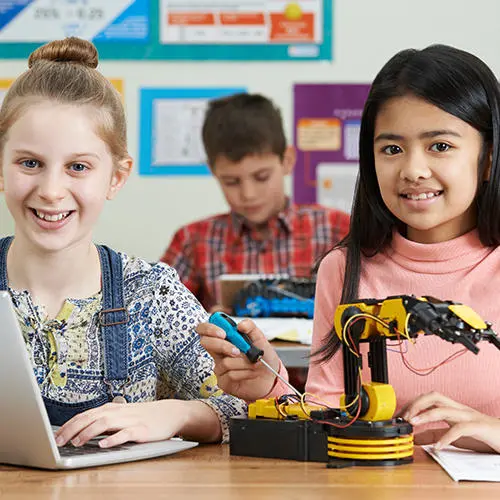 Stock image called 'girls engineering'