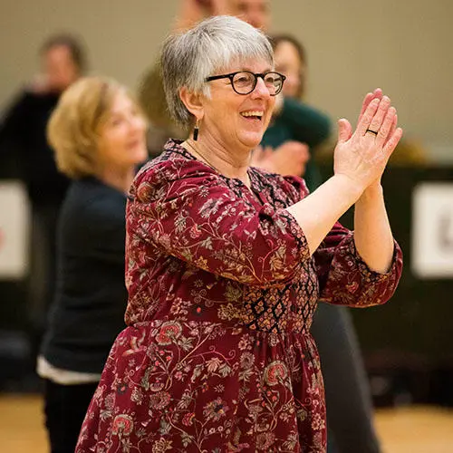 Attendee of the One Billion Rising event held at UCLan