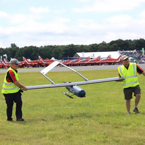 Pilot David Ringland with Billy Beggs with Prospero after one of the successful flights.