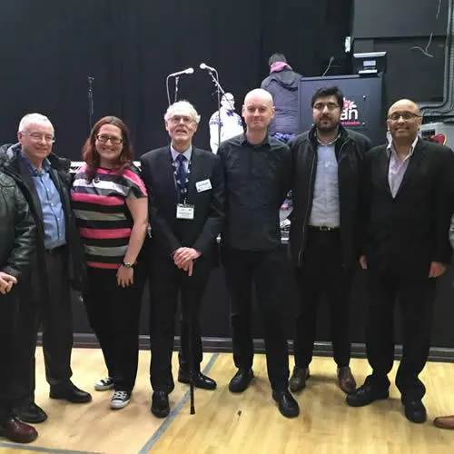 UCLan's Russell Hogarth with some of the attendees