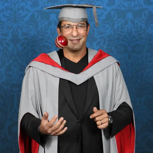 New University of Central Lancashire (UCLan) Honorary Fellow Wasim Akram.