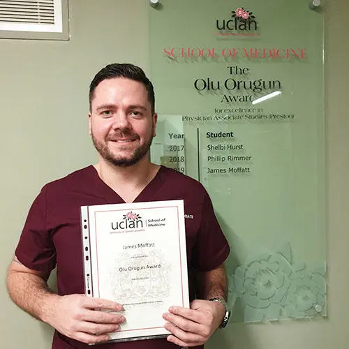 UCLan physician graduate James Moffatt