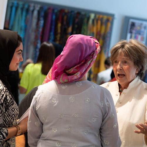 Attendants of the exhibition