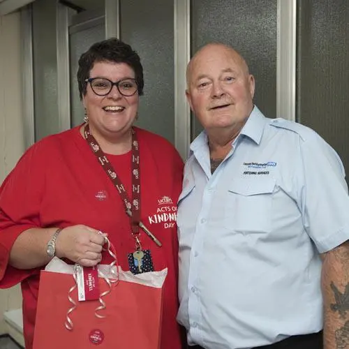 Treats were delivered to 36 wards around the hospital 