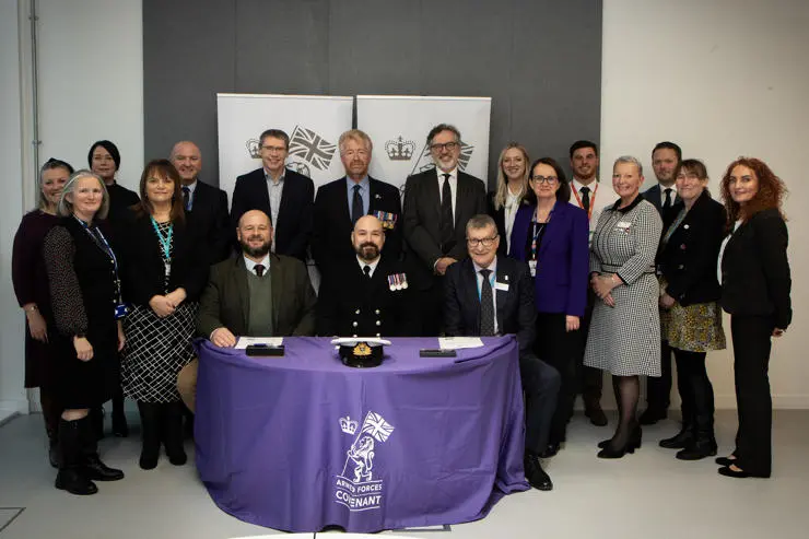 Representatives from The Armed Forces Community, The University of Lancashire and The Lancashire Colleges.