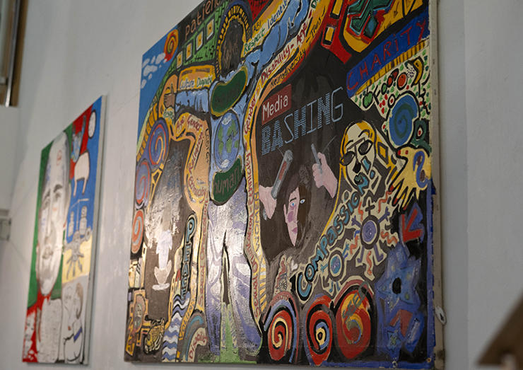 Work from the Being Human exhibition.