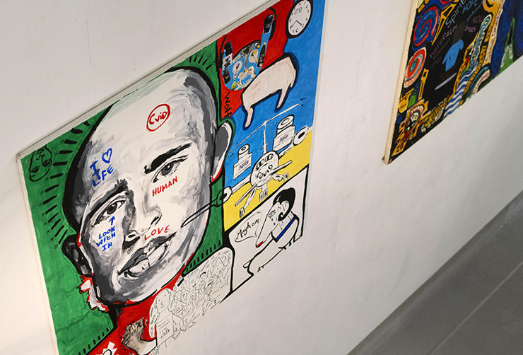Work from the Being Human exhibition.