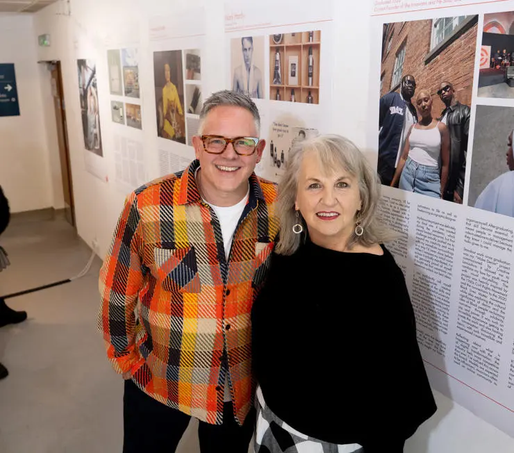 Brand and digital marketing expert Mark Hardy with his course leader Ruth Hardman-Howard