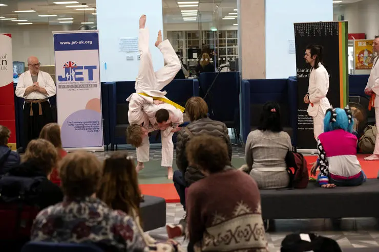 Fantastic Okinawa and Jujitsu performances were put on the for the crowd