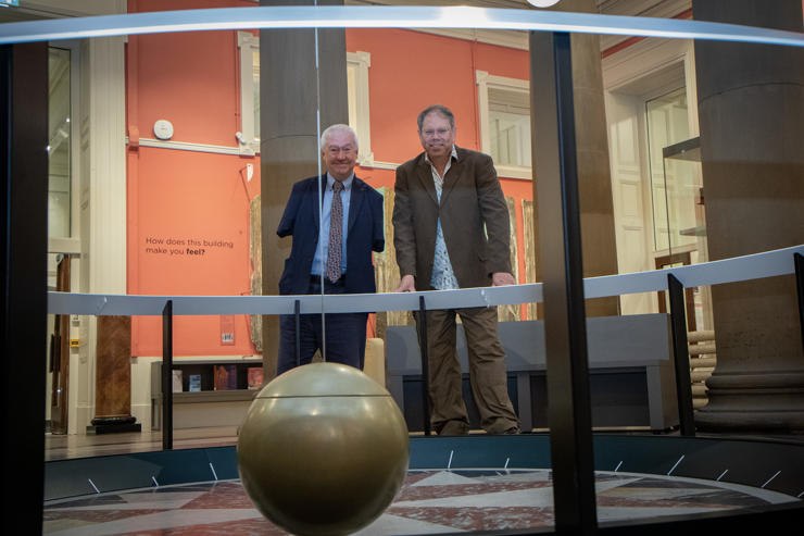Professor Derek Ward-Thompson (left) with Dr Brett Patterson.