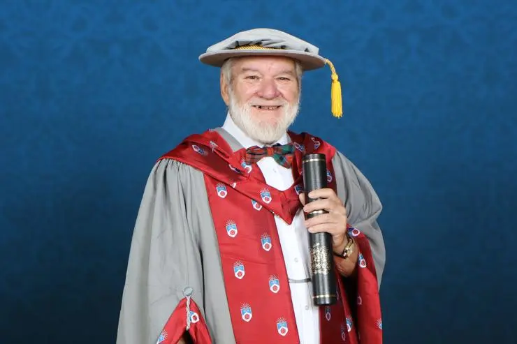 Professor John Fyfe is made an Honorary Doctorate in 2022.