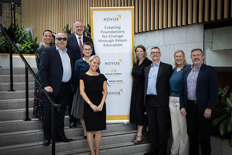 Representatives from Novus and the School of Law and Policing at the University of Central Lancashire.