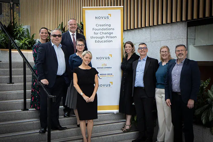 Representatives from Novus and the School of Law and Policing.