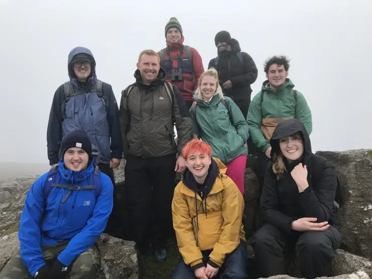 UCLan geography and environmental science students on the Isle of Rum.