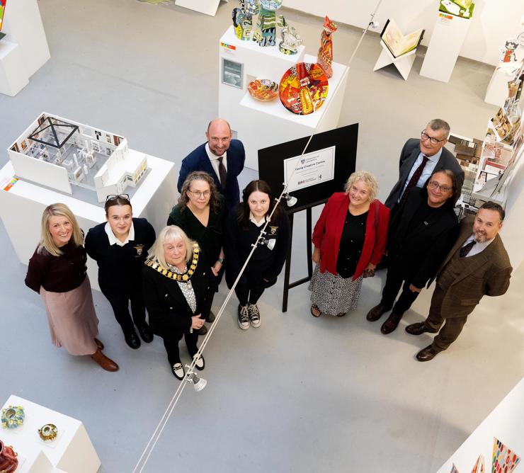 Unveiling the Young Creative Centre plaque