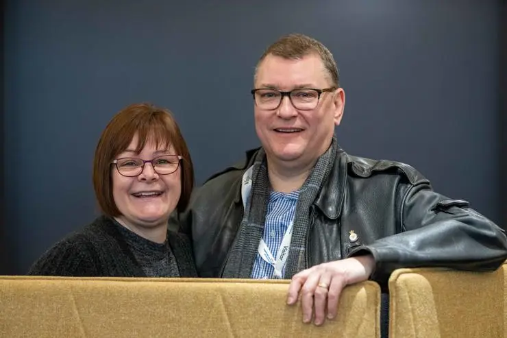 Alison and Nigel Edwards, both RAF veterans themselves, who attended the event 